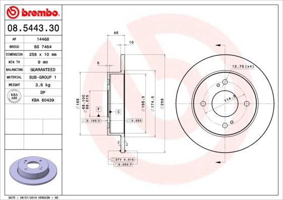 Breco BS 7464 - Discofreno autozon.pro