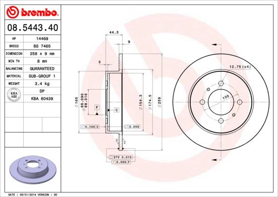 Breco BS 7465 - Discofreno autozon.pro