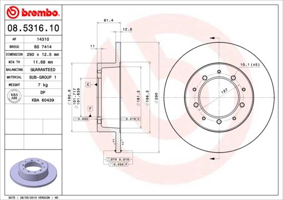 Breco BS 7414 - Discofreno autozon.pro