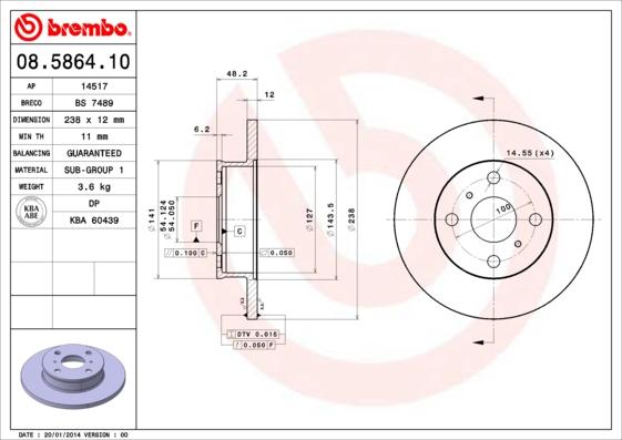 Breco BS 7489 - Discofreno autozon.pro