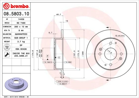 Breco BS 7480 - Discofreno autozon.pro