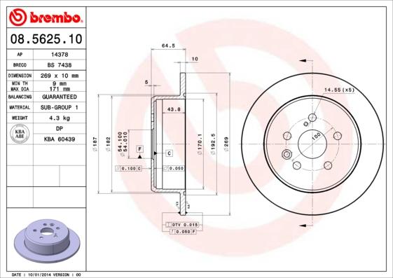 Breco BS 7438 - Discofreno autozon.pro