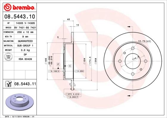 Breco BS 7421 - Discofreno autozon.pro