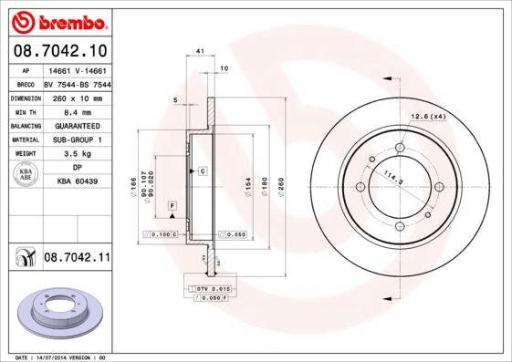 Breco BS 7544 - Discofreno autozon.pro