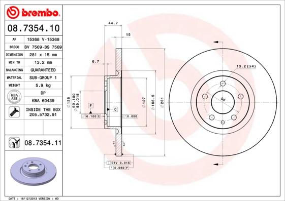 Breco BS 7569 - Discofreno autozon.pro