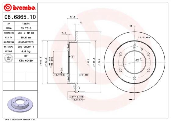 Breco BS 7518 - Discofreno autozon.pro