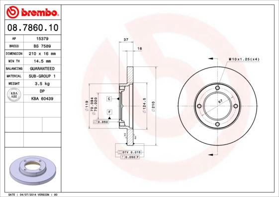 Breco BS 7589 - Discofreno autozon.pro