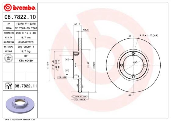 Breco BS 7587 - Discofreno autozon.pro