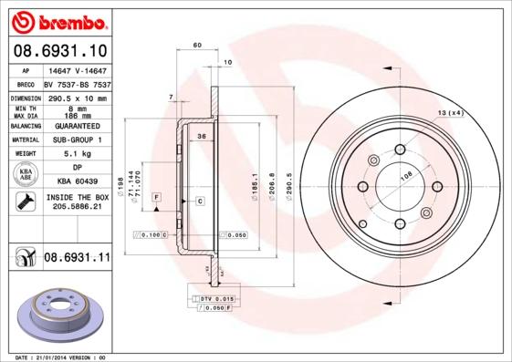 Breco BS 7537 - Discofreno autozon.pro