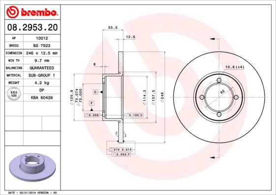 Breco BS 7523 - Discofreno autozon.pro