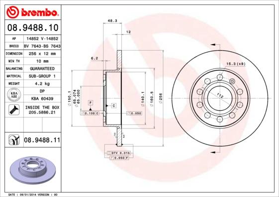 Breco BS 7643 - Discofreno autozon.pro