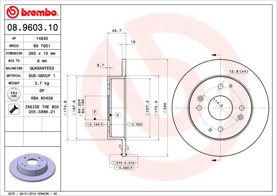 Breco BS 7651 - Discofreno autozon.pro