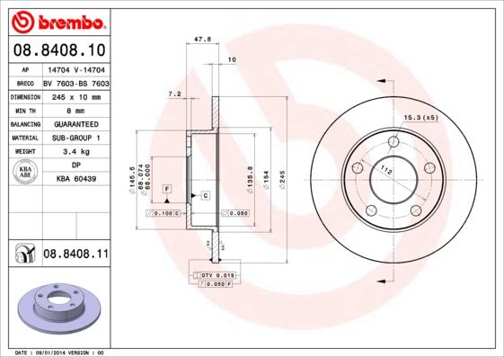 Breco BS 7603 - Discofreno autozon.pro