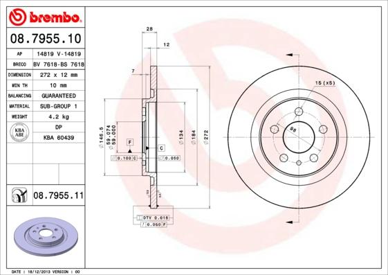 Breco BS 7618 - Discofreno autozon.pro