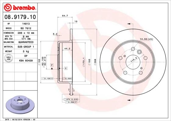 Breco BS 7612 - Discofreno autozon.pro