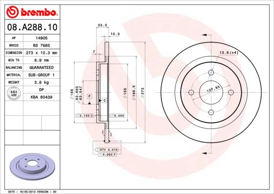 Breco BS 7685 - Discofreno autozon.pro