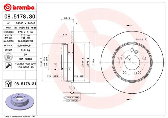 Breco BS 7636 - Discofreno autozon.pro