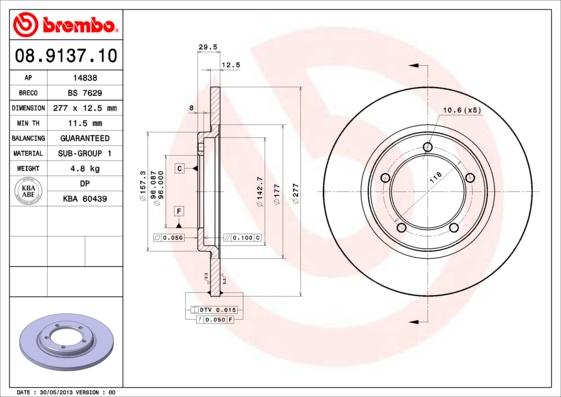 Breco BS 7629 - Discofreno autozon.pro