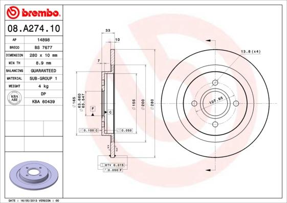 Breco BS 7677 - Discofreno autozon.pro