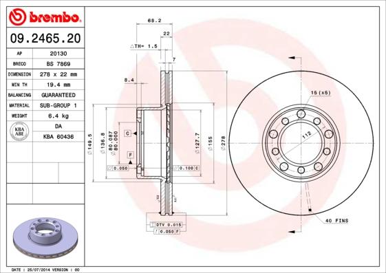 Breco BS 7869 - Discofreno autozon.pro