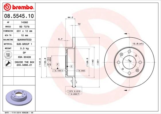 Breco BS 7378 - Discofreno autozon.pro