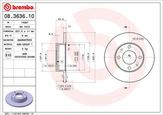 Breco BS 7215 - Discofreno autozon.pro