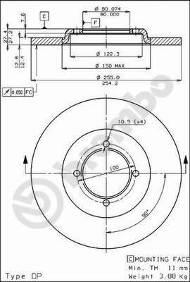 Breco BS 7284 - Discofreno autozon.pro