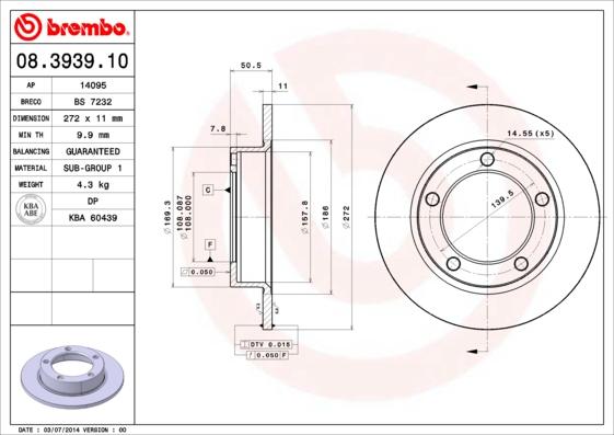 Breco BS 7232 - Discofreno autozon.pro