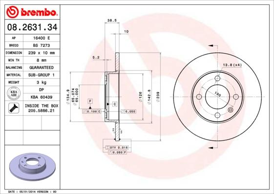 Breco BS 7273 - Discofreno autozon.pro