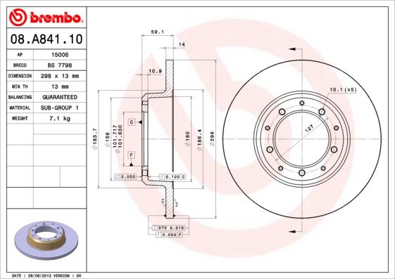 Breco BS 7798 - Discofreno autozon.pro