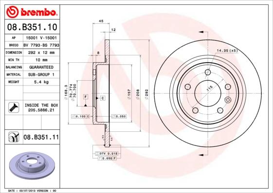 Breco BS 7793 - Discofreno autozon.pro