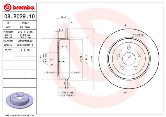 Breco BS 7768 - Discofreno autozon.pro