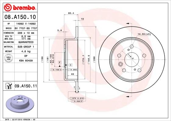 Breco BS 7707 - Discofreno autozon.pro