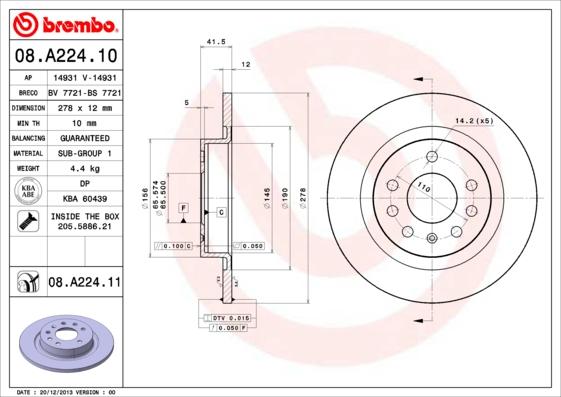 Breco BS 7721 - Discofreno autozon.pro