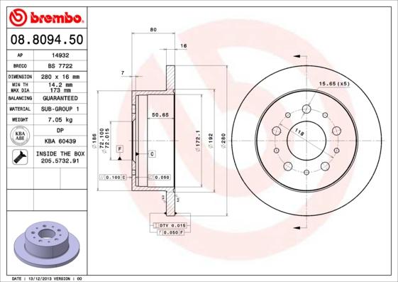 Breco BS 7722 - Discofreno autozon.pro