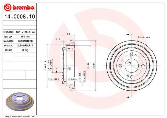 Breco BT 1159 - Tamburo freno autozon.pro