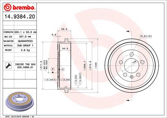 Breco BT 1156 - Tamburo freno autozon.pro