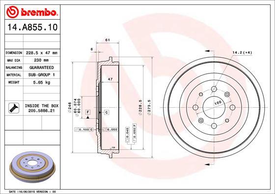 Breco BT 1158 - Tamburo freno autozon.pro