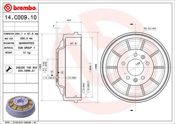 Breco BT 1160 - Tamburo freno autozon.pro