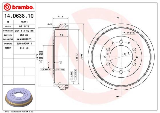 Breco BT 1178 - Tamburo freno autozon.pro