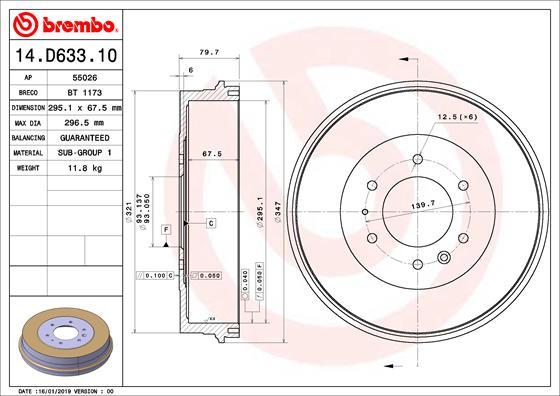 Breco BT1173 - Tamburo freno autozon.pro