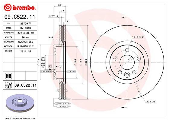 Breco BV 9319 - Discofreno autozon.pro