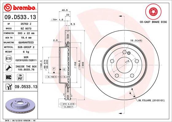 Breco BZ 9373 - Discofreno autozon.pro