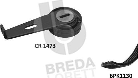 Breda Lorett KCA0004 - Kit Cinghie Poly-V autozon.pro