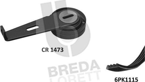 Breda Lorett KCA0002 - Kit Cinghie Poly-V autozon.pro