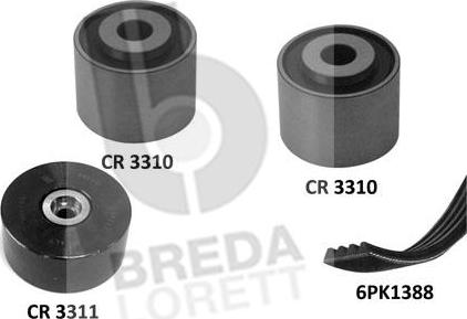 Breda Lorett KCA0015 - Kit Cinghie Poly-V autozon.pro