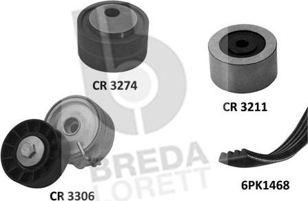 Breda Lorett KCA0016 - Kit Cinghie Poly-V autozon.pro