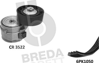 Breda Lorett KCA0012 - Kit Cinghie Poly-V autozon.pro