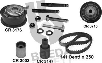 Breda Lorett KCD0598 - Kit cinghie dentate autozon.pro