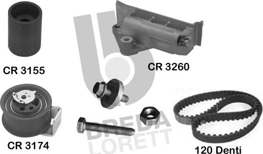 Breda Lorett KCD0618 - Kit cinghie dentate autozon.pro